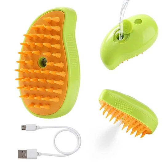🐾✨ Cepillo de Vapor 3 en 1 para Gatos y Perros ✨🐾